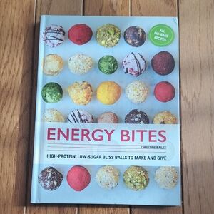 New Hard Cover Energy Bites Recipe Book by Christine Bailey
